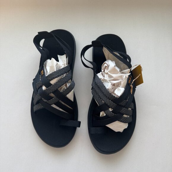 Teva Voya Strappy Sandals Women's Size 9 Hera Black 1099271 NWT - Picture 2 of 10